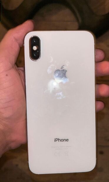 Apple iPhone: IPhone X, 256 GB, Ağ, Face ID