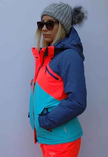 Ski jakne: Ženska skijaška/snowboard jakna – trobojna (tirkizna, koralno-crvena i — 11