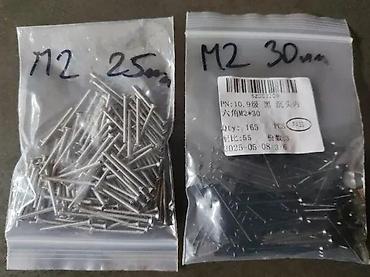 barski set: VIJAK M2 4MM 6MM 8MM 10MM 20MM 25MM 30MM ŠRAF M3 | Slanje po — 1