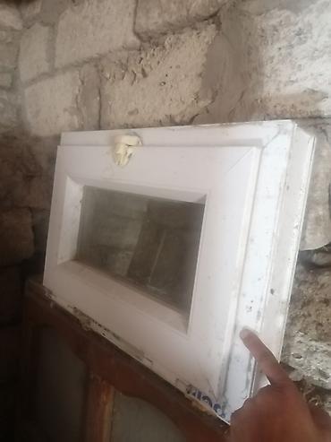 islenmis plastik qapi: PVC pəncərə və qapı dəsti - Material: ağ rəngli PVC/profil - Pəncərə — 1