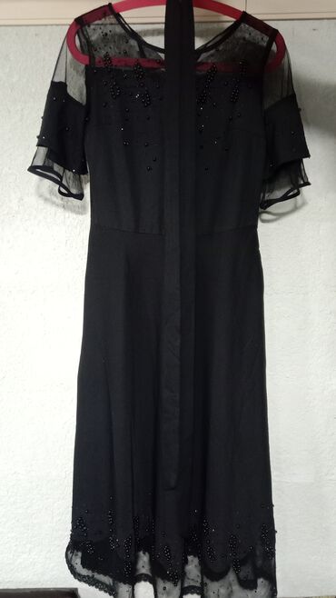 оптом бишкек женская одежда: Вечернее платье, Длинная модель, Без рукавов, Стразы, M (EU 38)
