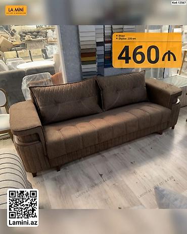 nur mobilya divan: Məhsul: Divan Ölçü: 235 sm - Rahat oturuş üçün geniş oturacaq — 1