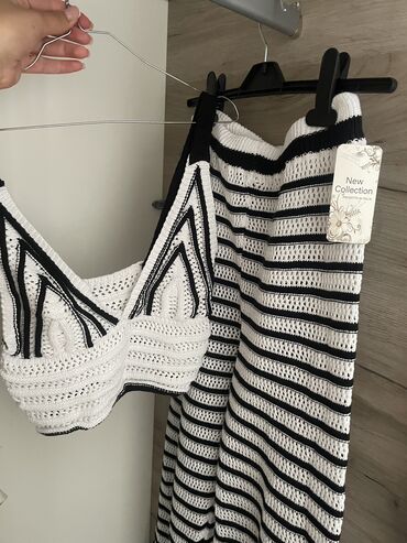 ranac na jedno rame: One size, Stripes, color - White