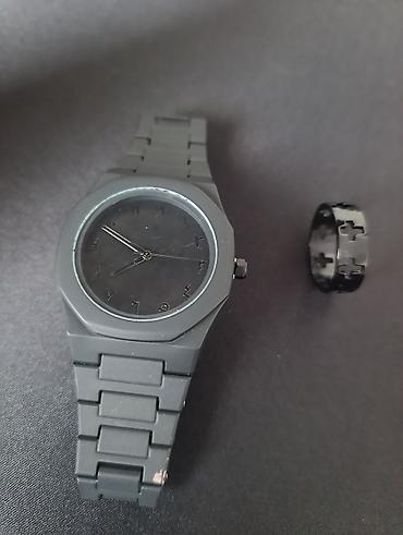 chopard qolbaq: Minimalist qara kişi saatı + aksesuar dəsti - Rəng: tam mat qara - — 3