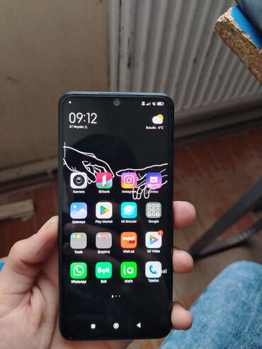 ikinci el redmi not 10 s: Xiaomi Redmi Note 12R, 256 GB, rəng - Qara, 
 İki sim kartlı, Face ID, Barmaq izi