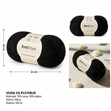 Ostali tekstil: KMT Standardno tanko predivo, crno 3280550 - Brend: Kmt Style - Tip — 1