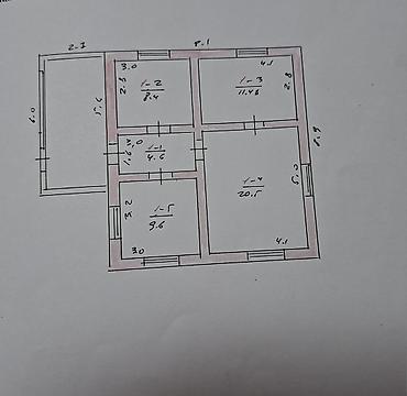 Продажа коттеджей и домов: Продается!!! Дом в г. Бишкек( бывшее с. Маевка), из жженного — 24