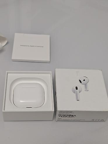 18 pro: Беспроводные наушники-вкладыши, Apple, AirPods 4, Б/у — 7