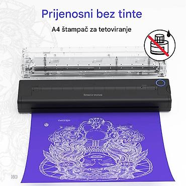 Ostala elektronika: Mini prenosivi A4 štampač za tetoviranje - Prenosivi termalni štampač — 8