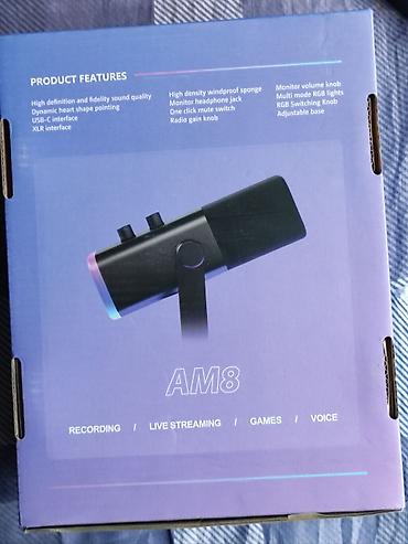 цветных принтеров: USB RGB Microphone AM8 — студийный динамический микрофон для записи — 2