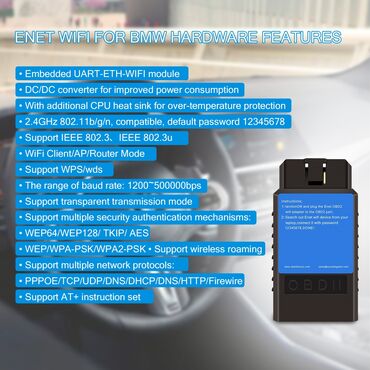Alati za automobile: ENET WiFi OBD2 za BMW F/G Seriju BimmerCode/link, Bootmod3 za iOS i — 6