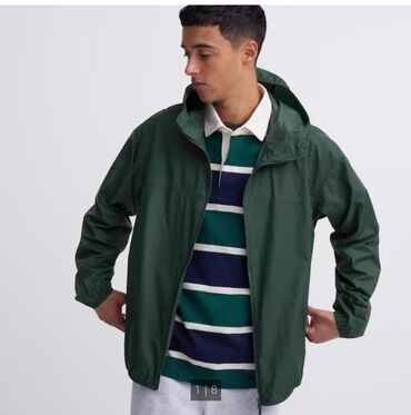 пуховики юникло: Куртка L (EU 40), цвет - Зеленый