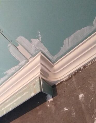 Tavan işləri: Xidmət: Gips (şamot) işləri və dekorativ karniz/plikat/rozetka — 5
