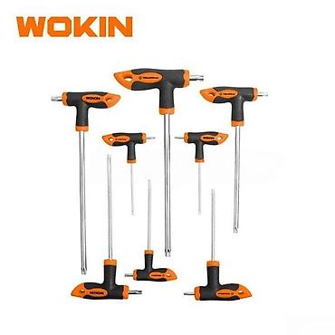 alət qutusu: "Wokın 8 Parça T Tıpı Torx Allen" açar dəstiWokın 8 Parça T Tıpı Torx — 1