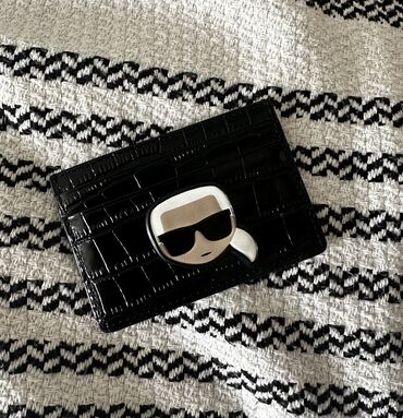 кошелек: Карт холдер Karl Lagerfeld Кошелек с тиснением под кожу крокодила