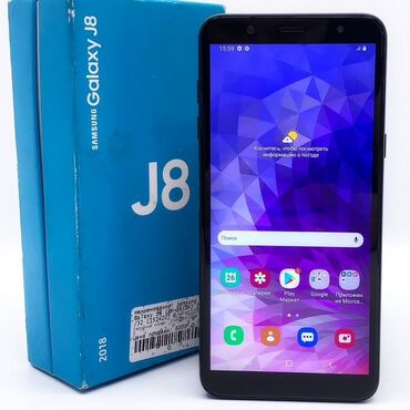 дисплей телефона fly fs520 selfie 1: Samsung Galaxy J8, 32 GB, rəng - Qara, Sənədlərlə