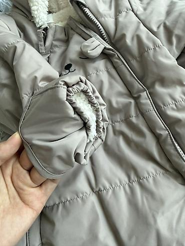 спортивный костюм м: Детский зимний комбез H&M новый! Размер 68 Цвет бежевый Очень — 4