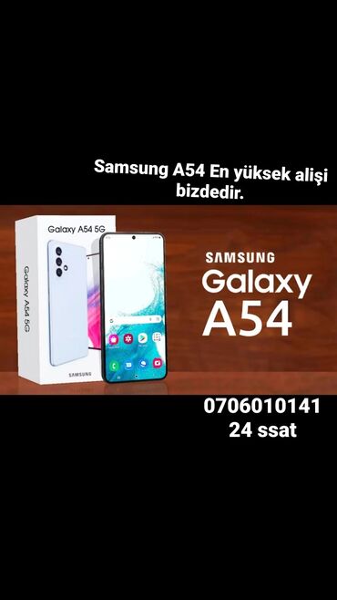 samsung e750: Samsung Galaxy A54 5G, 256 GB, rəng - Boz, Düyməli, Barmaq izi