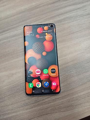 Samsung: Samsung Galaxy S10, Б/у, 128 ГБ, цвет - Голубой, 1 SIM — 1
