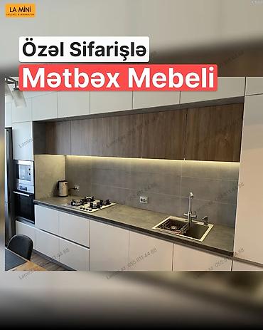 Ev və bağ: Özəl sifarişlə mətbəx mebeli – müasir, minimal və funksional dizayn — 1