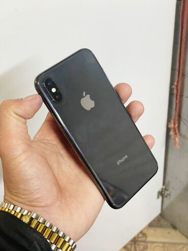 IPhone X, Б/у, 256 ГБ, Черный, Зарядное устройство, Защитное стекло, Чехол, 71 %