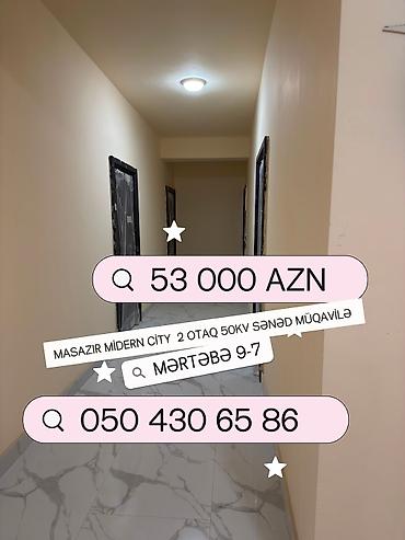 agsuda satilan evler: Masazır, MİDERN CITY yaşayış kompleksində 2 otaqlı mənzil satılır — 1