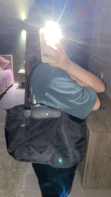 разгрузка гардероба: Большая женская сумка-шоппер черного цвета at lalafo.kg разгрузка гардероба: Большая женская сумка-шоппер черного цвета