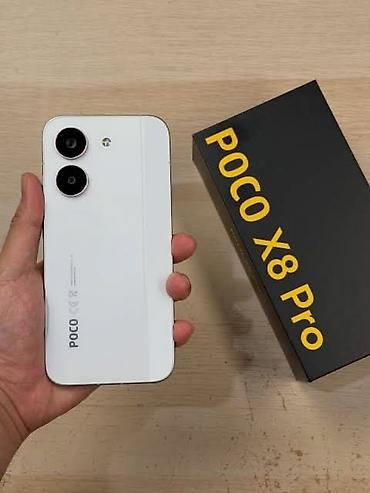 Poco X8 Pro, Новый, 256 ГБ, цвет - Белый, 2 SIM