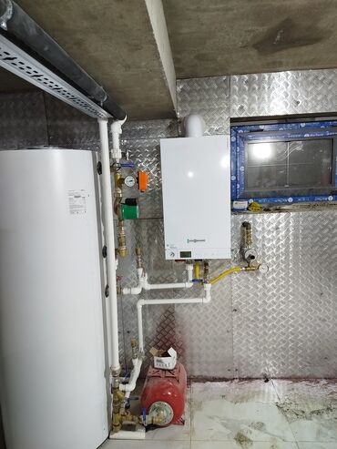 İstilik sistemi: Salam Aleykum MƏNZILLERDE Santexnik işlərinin gorulmesi Kombi — 27