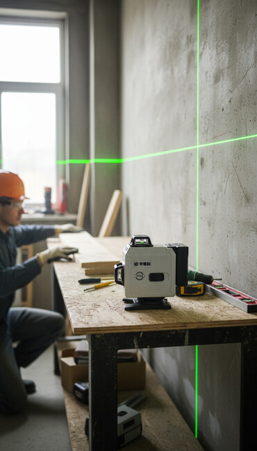 треноги для лазерных уровней: Лазерный уровень HDL в белом корпусе с черными вставками. Оснащен