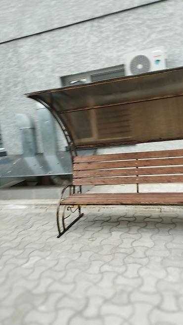 Скамейки: Скамейка Металл, Со спинкой, С крышей — 5