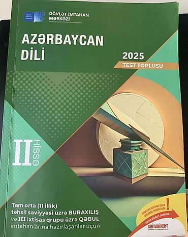 Testlər: Məhsul: “Azərbaycan dili – 2025 Test Toplusu” (DİM) 1 ci və 2 ci hissə — 2