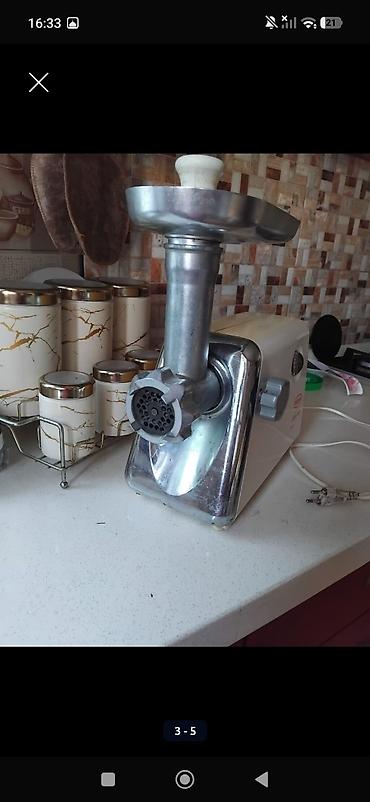 ət maşini: Ət çəkən maşın Mega, 1800 Vt, Reverssiz, İşlənmiş — 3