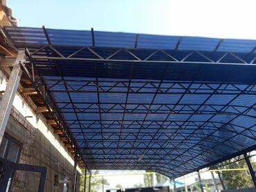 Навесы: Навес, Арочный, Металл, Поликарбонат — 1