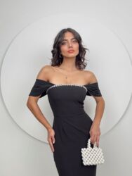 qadınlar üçün yun snudlar: Məhsul: Qadın geyim və aksesuarları seçimi - Qara off-shoulder