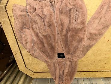 jılet: Xanım xəzli jilet – qızılı-çəhrayı (dusty pink) rəngdə - Yumşaq — 3
