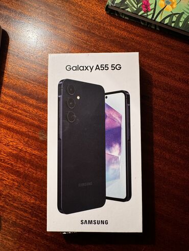 самсунг а03s: Samsung Galaxy A55, Жаңы, 256 ГБ, түсү - Көк, 2 SIM