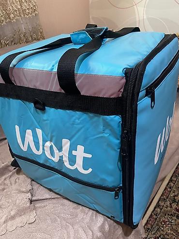 Оборудование для ресторанов, кафе: Wolt Partner termal çatdırılma çantası - Rəng: açıq mavi, qara — 2