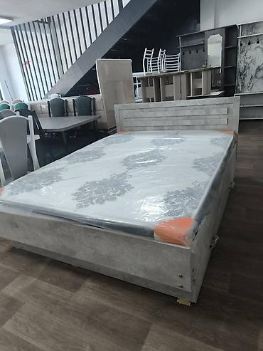 Двуспальные кровати: Двуспальная кровать, Новый, С матрасом, длина - 200 см — 2
