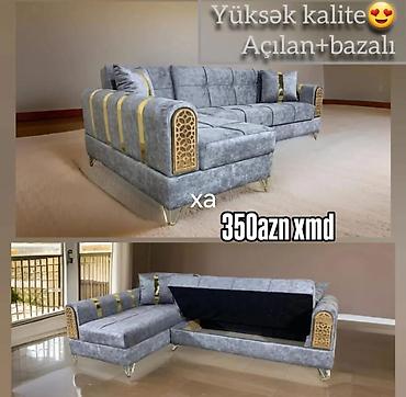 divan 150: - Künc divan — açılan və bazalı model - Yüksək keyfiyyətli material — 1