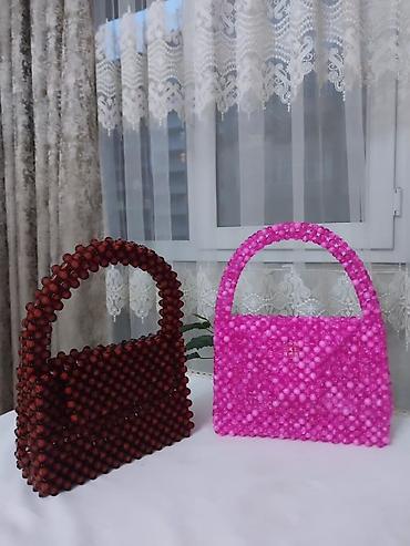 Çantalar: Boncuk əl çantaları - Material: Tamamilə boncuklardan əl işi ilə — 1