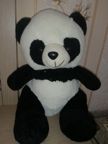 mişka şəkilləri: Panda Yumşaq Oyuncaq mişka, miska, oturan panda hündürlük 36 sm, eni