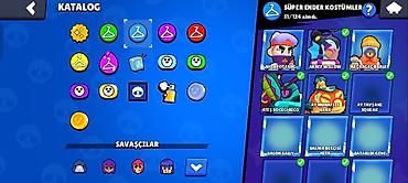brawl stars 2: Brawl Stars hesabı – yüksək səviyyəli kolleksiya və zəngin kostümler — 3