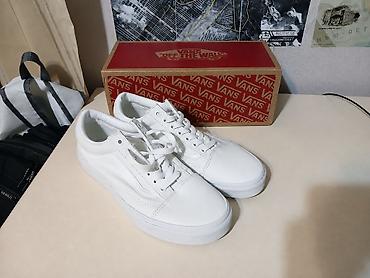 кеды vans: Vans Old Skool True White — мужские кеды, размер US 8.5. - Цвет — 1