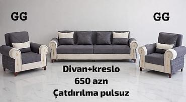 Divan+kreslo dəsti - 3 nəfərlik divan və 2 ədəd geniş kreslo - Rəng lalafo.az -da Divan+kreslo dəsti - 3 nəfərlik divan və 2 ədəd geniş kreslo - Rəng