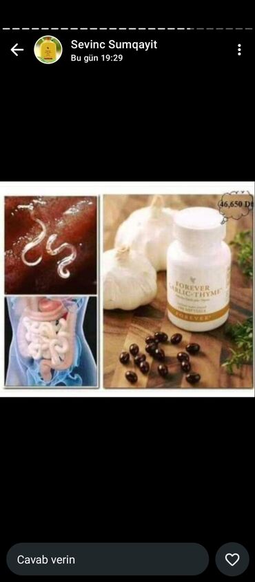 Vitaminlər və BAƏ: Forever Living şirkətinə məxsus sarı rəngli Aloe Vera Gel içkisi. Bu — 2