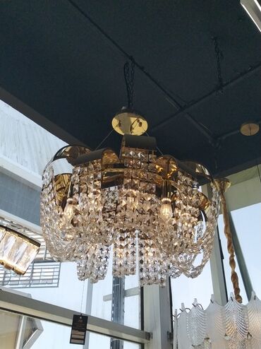 spot lampalar qiymeti: Çılçıraq, 10 və daha çox lampa, Xrustal