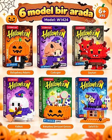 stitch oyuncaq: LELEBROTHER Halloween Mini Blok Dəsti – Model: W1424 6 fərqli model — 1