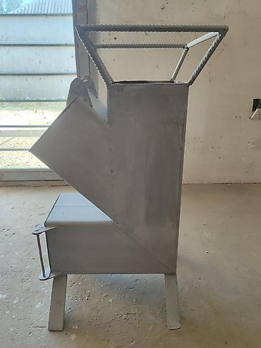 peckalar: Metaldan hazırlanmış odun sobası raket tipli — 1