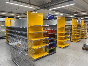 Витрины: Витрины, стеллажи, полки торговые металлические б/у, полка магазинная — 9